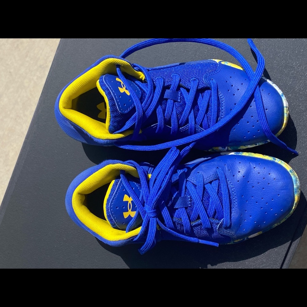 Little kid Under Armour basketball shoes